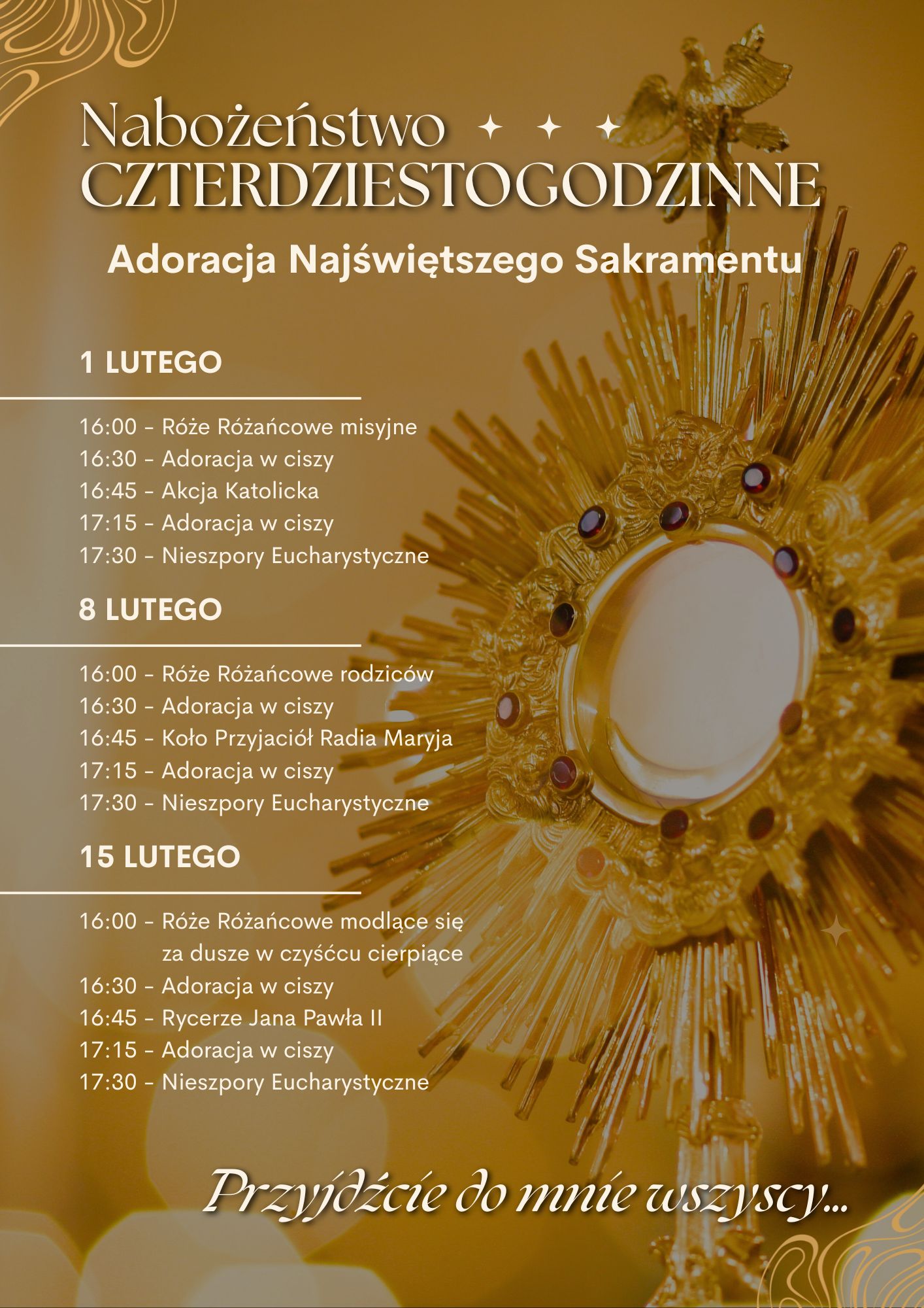 Nabożeństwo czterdziestogodzinne AD 2026